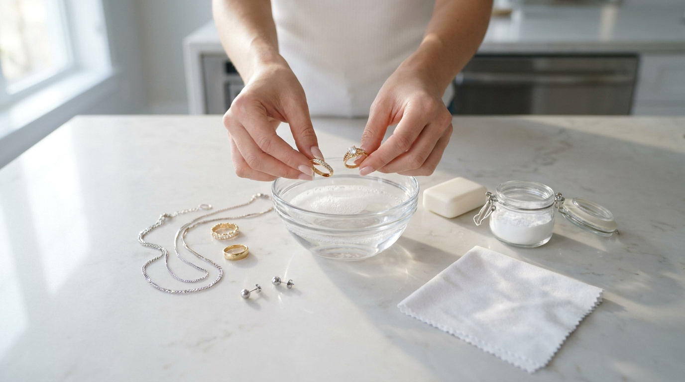 Entretenir et nettoyer ses bijoux à la maison